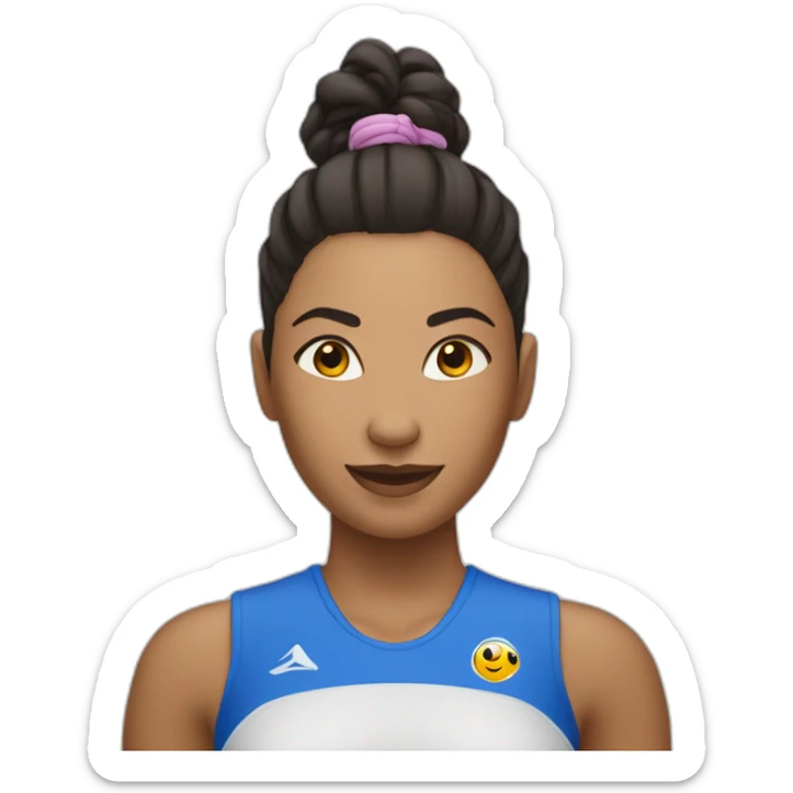 Elodie faisant de la Gymastique rythmique sportif sticker