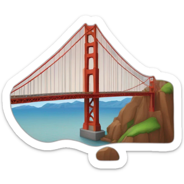 golden gate bridge sticker