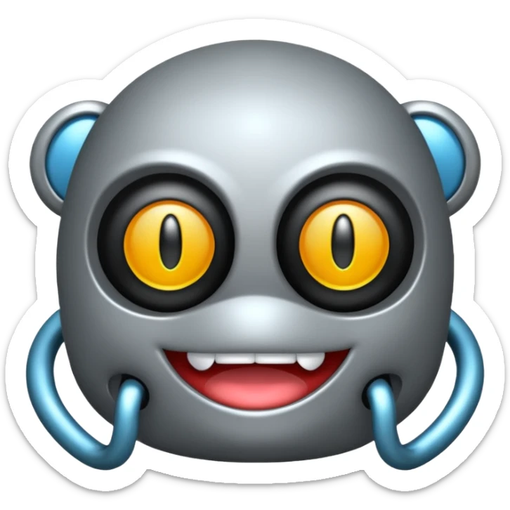 Genera un'emoji che rappresenti insieme una sega e l'indifferenza (intesa come indecisione) sticker