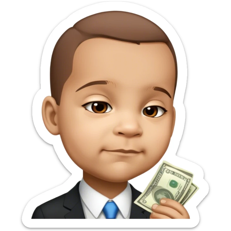 ￼ business man ￼With a lot of money sticker