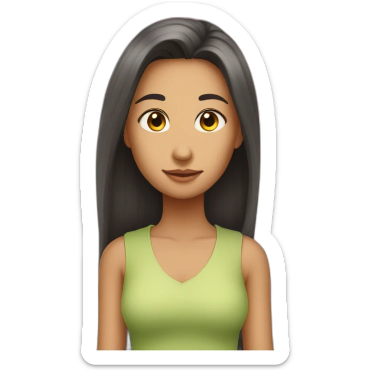 The point of view of someone who is way taller than the girl they're looking down on sticker