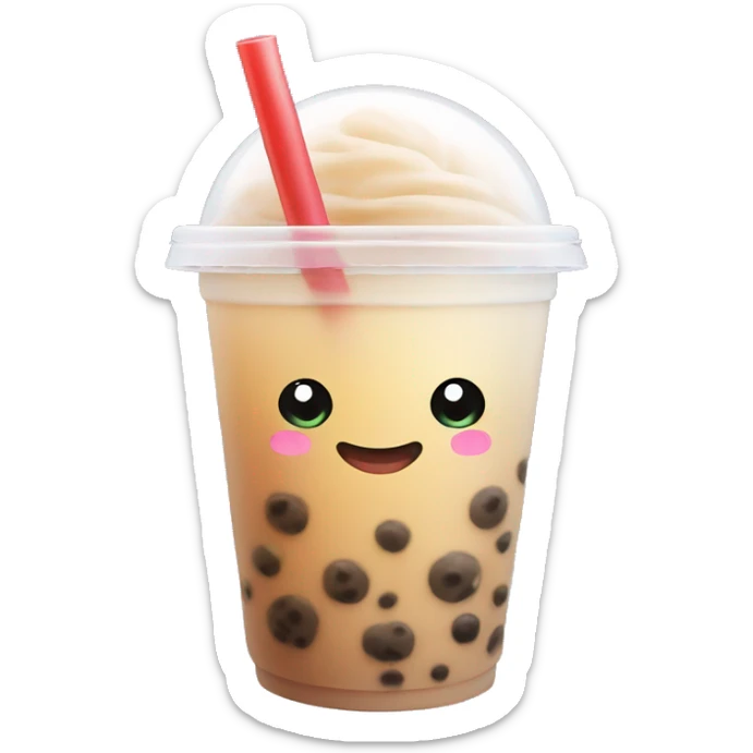 Bubble tea sticker