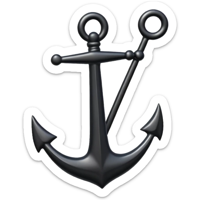 Je veux un emoji encre dans ce style là : ⚓ je veux qu’il représente l’amour sentimentale et attachant vers une personne plus discret le signe d’amour  sticker