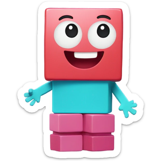 Numberblocks 6 sticker