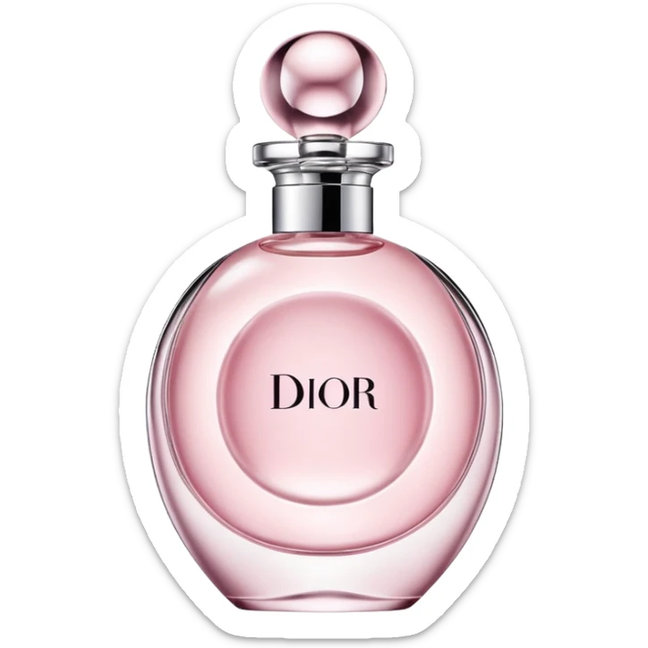 Pastel pink Dior perfume  sticker