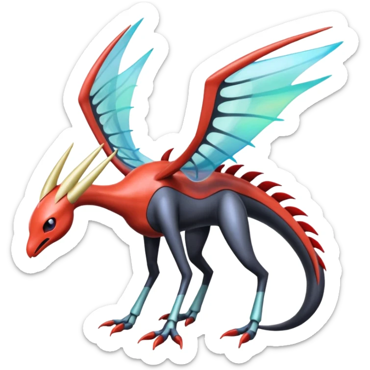 Latias-Darkrai-Deoxys-Giratina-Palkia-Meloetta-fusion-animal-Pokémon-hybrid-creature  sticker
