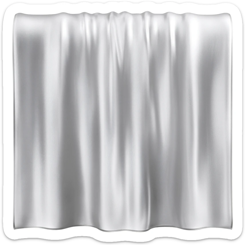 a piece of silk cloth sticker