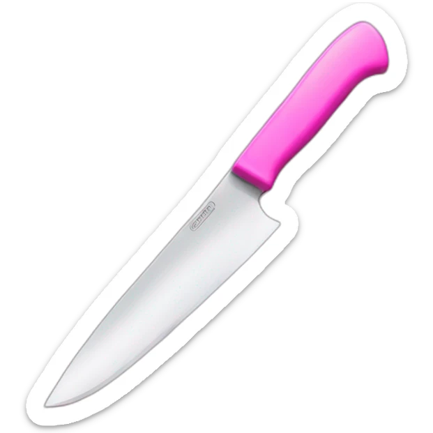 pink knife  sticker