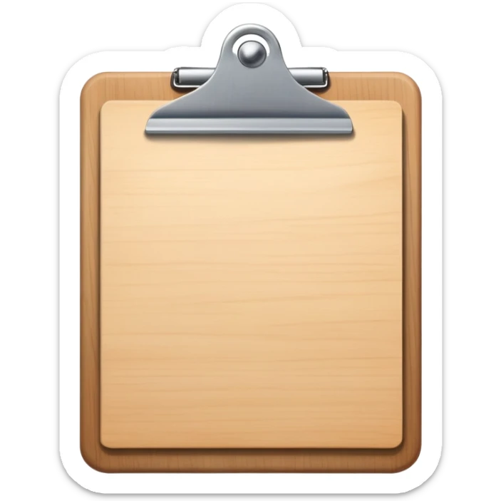 Clipboard sticker