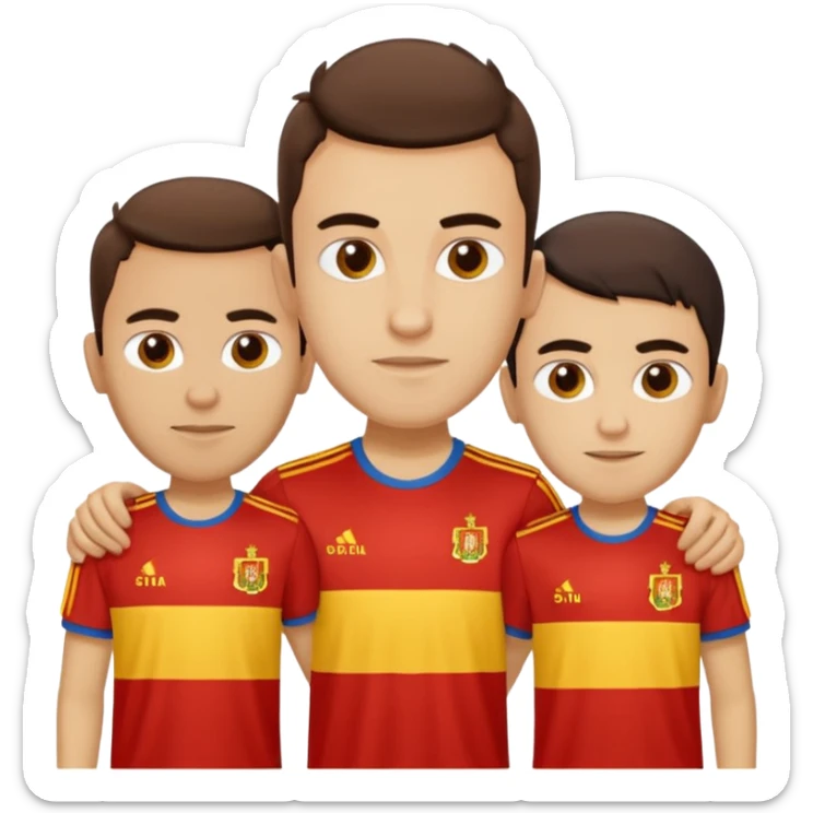 PEDRI Gavi and Lamine Yamal Spain t -shirt uros 2024 sticker
