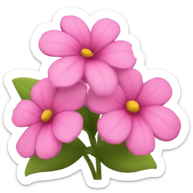 Pink Flowers sticker