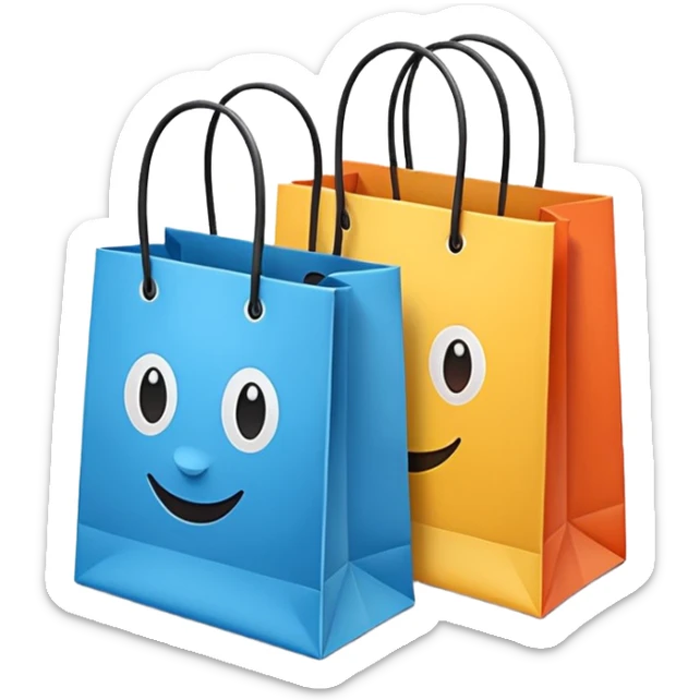 Shopping bags  sticker