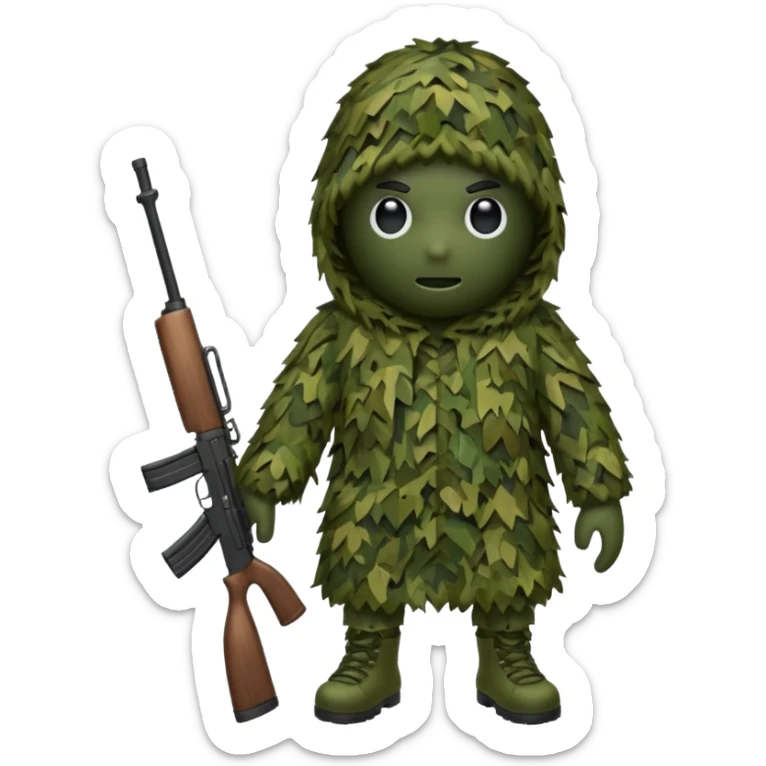 Ghillie suit sticker