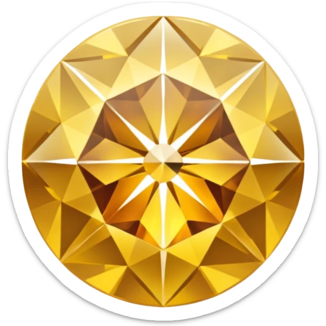 create a golden diamond emoji  the most attractive any one or all of them ill choose it should be fully golden sticker