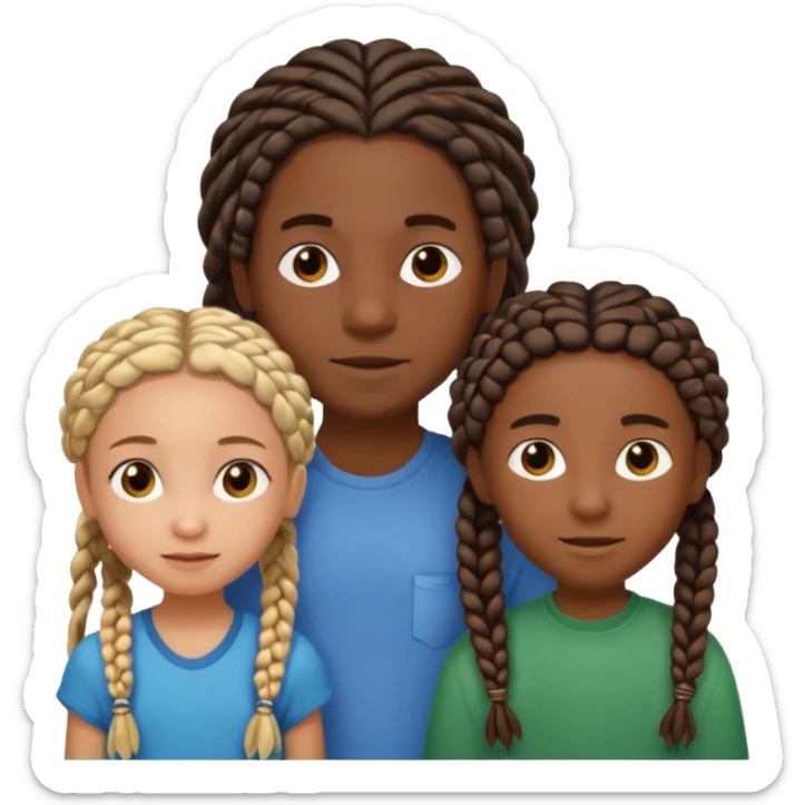 5 black siblings 2 that’s a boy and 3 that’s a girl. Both of the boys has dreads one of the boys is 6. One girl is 6 the other girls has braids and one is 18 and the other one is 23. The other boy is 22 But they all are dark skinned sticker