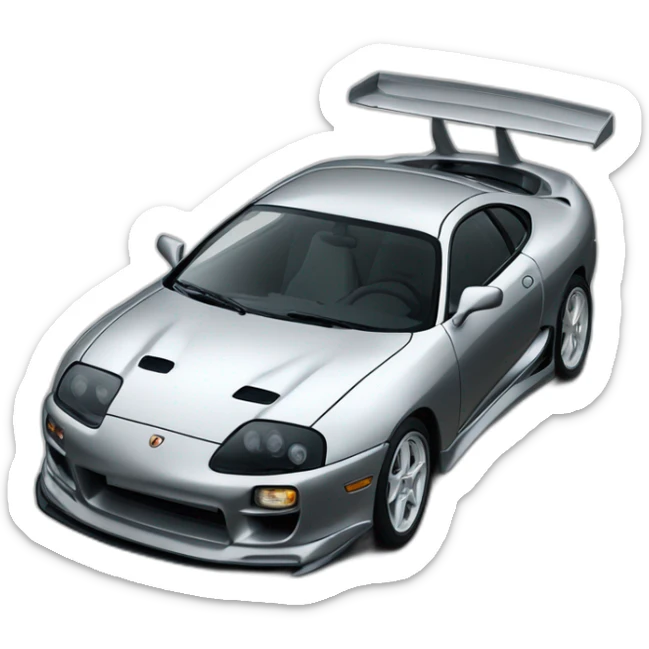 Supra-mk4-qui-fait-des-flammes-par-le-pot-d'échappement  sticker