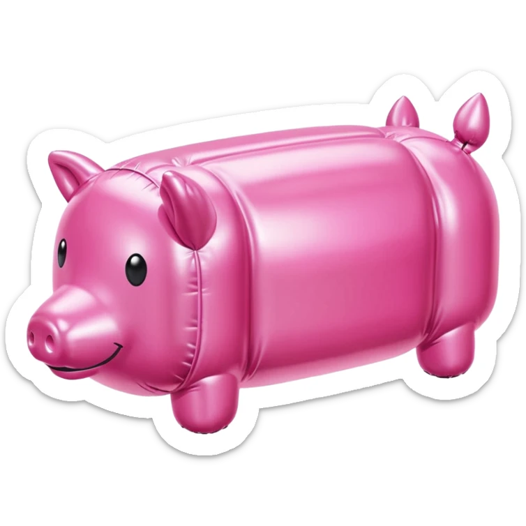  inflatable SPAM meat jeff koons style sculpture Paris art landscape painting  sticker