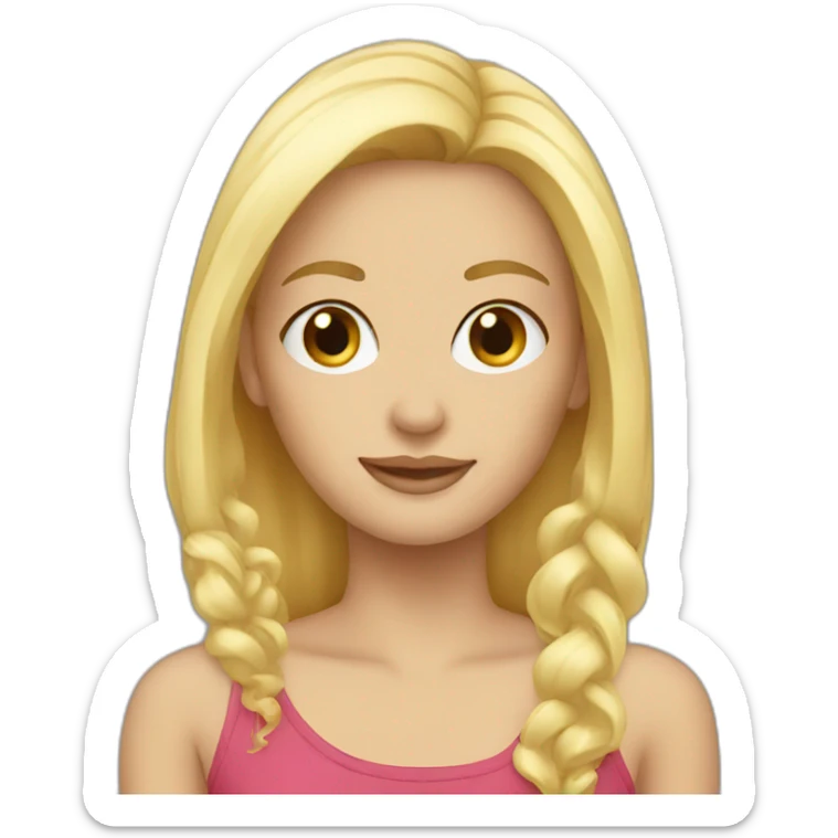 blonde sticker
