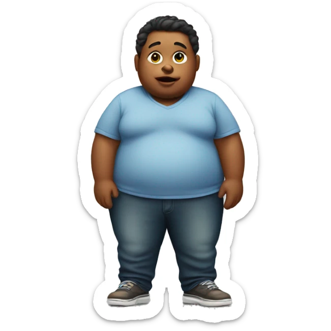 Fat boy sticker