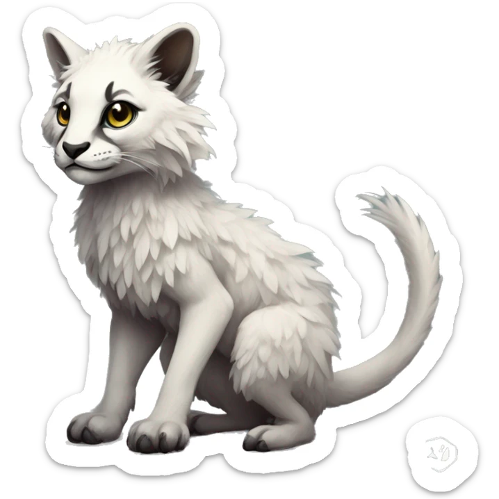 Modern Realistic Rare Fantasy Vernid-Trico-species by LiLaiRa full body sticker