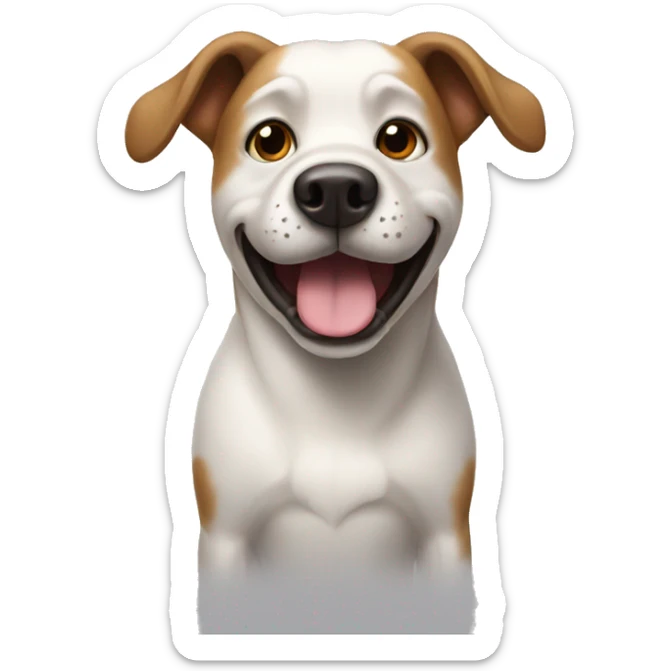 dog happy sticker