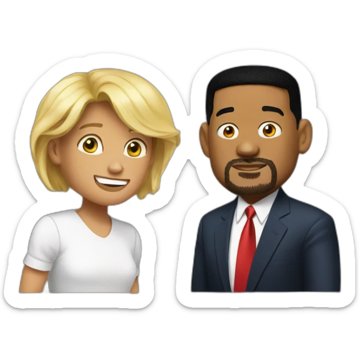 Will smith Donald trump sticker