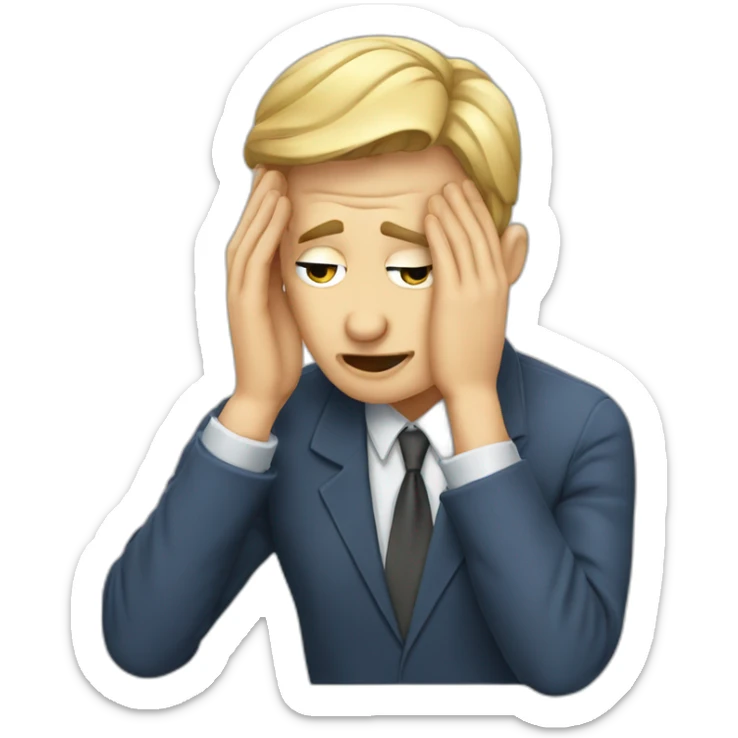 facepalm teacher sticker