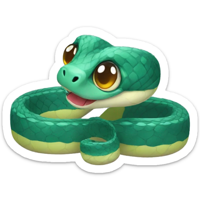 cute snake sticker