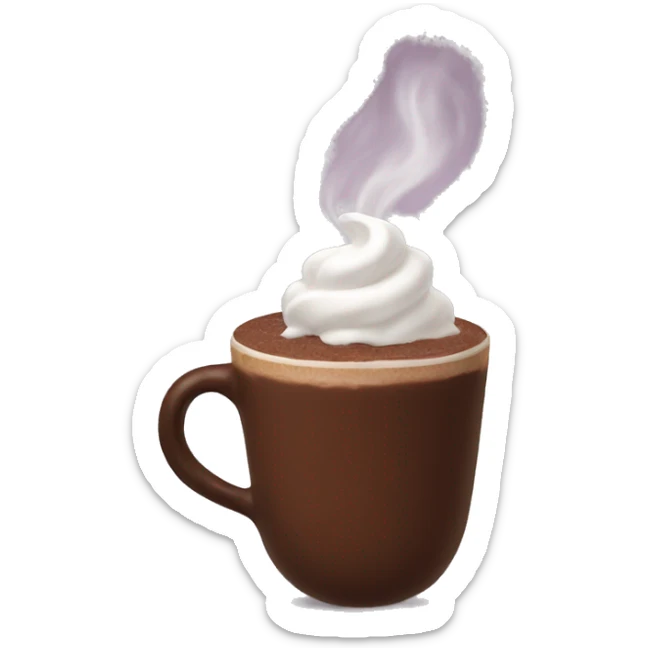 Hot chocolate sticker
