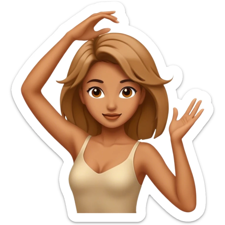 give me an emoji of a beautiful girl dancing sticker