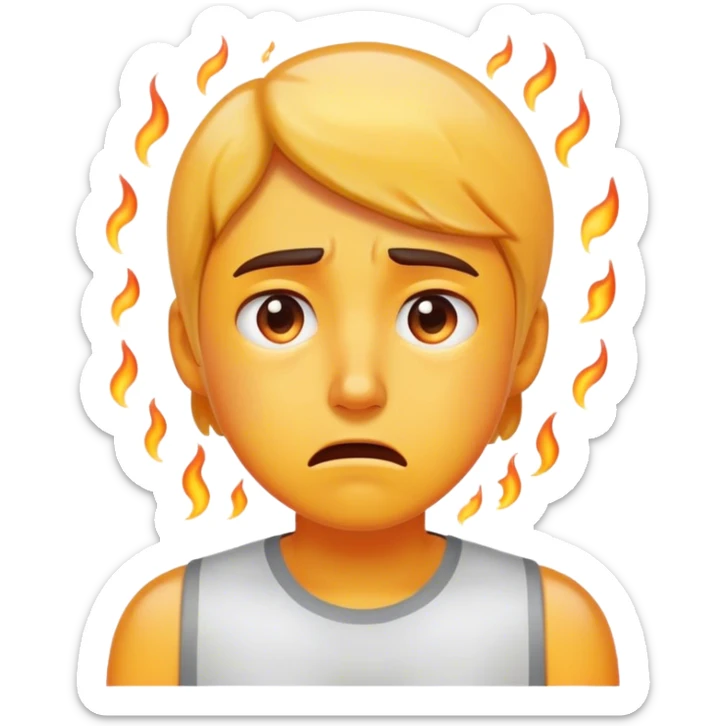 Tension Builds in the Heat of the Moment sticker