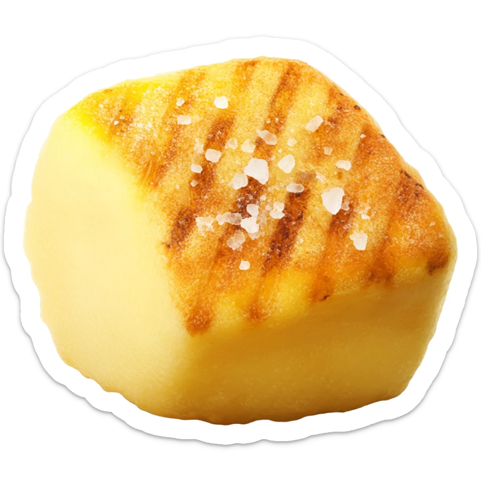 isolated one grilled gnocchi sticker