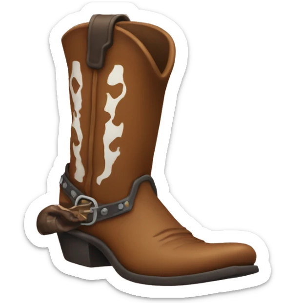 cowboy boot sticker