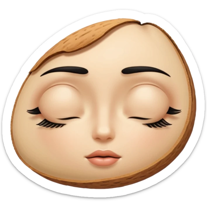 👁️ give me a version of the eye emoji at the begining of this prompt, but the eye is closed

 sticker