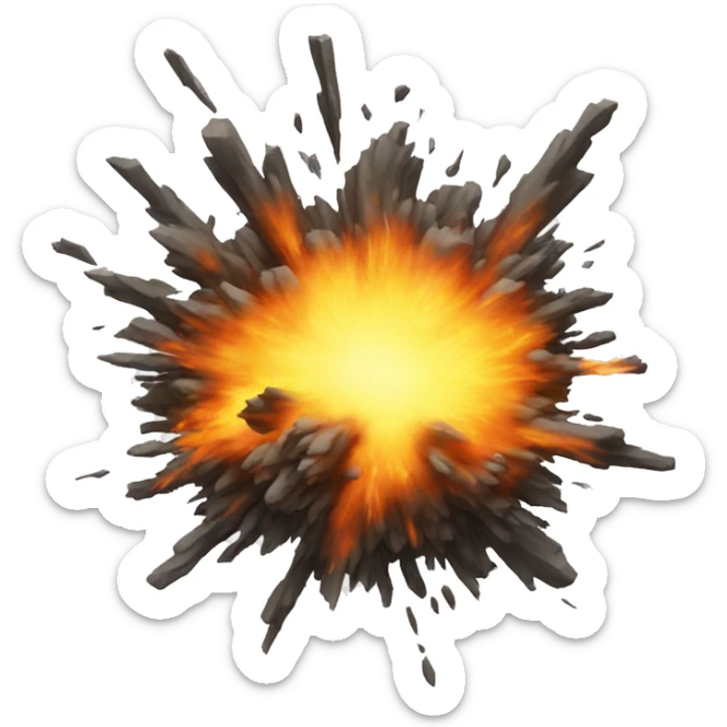 explosion sticker