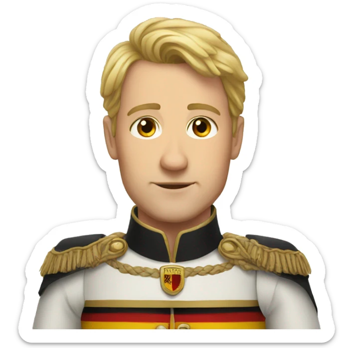 German person majestic sticker