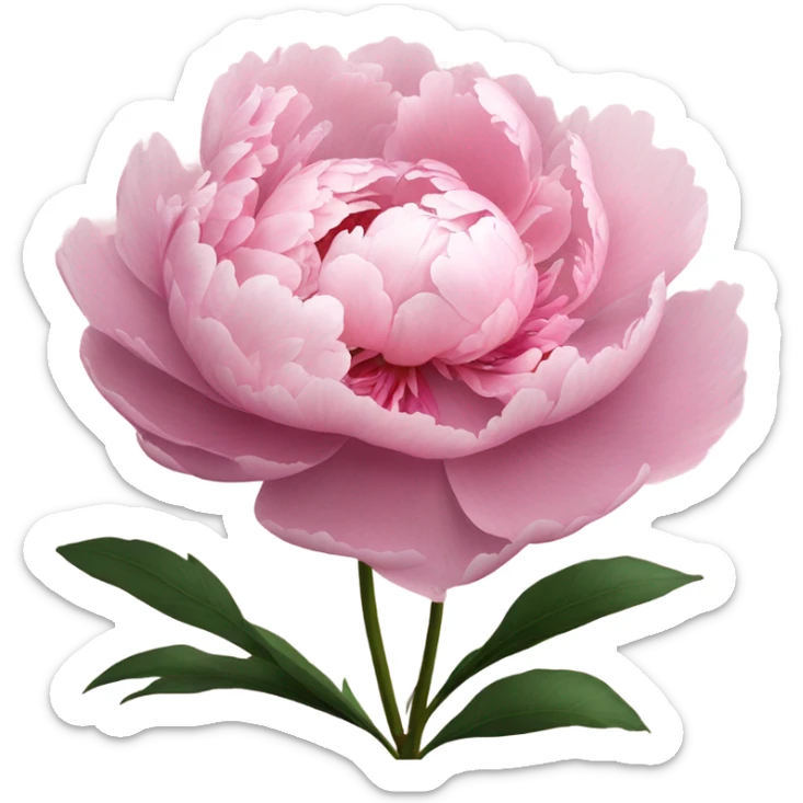 Peony sticker