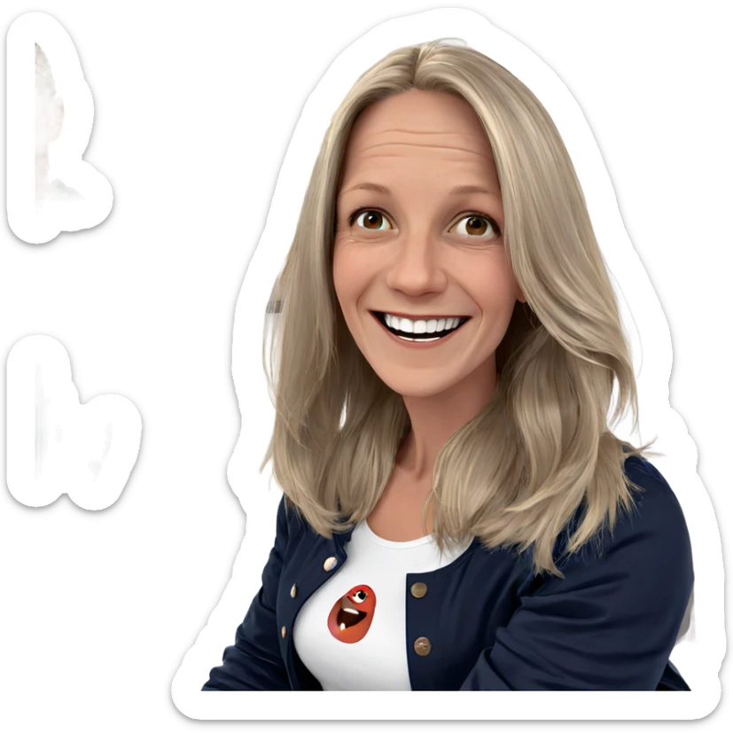 happy couple indoors together sticker