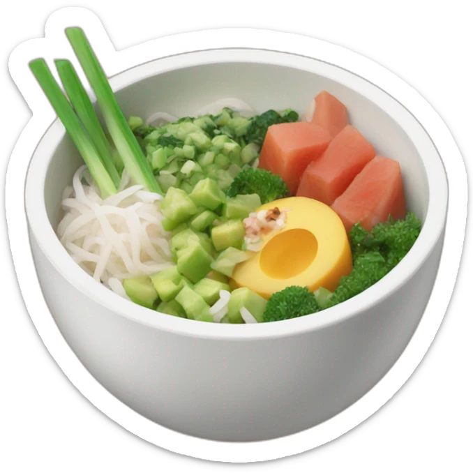 poke bowl sticker