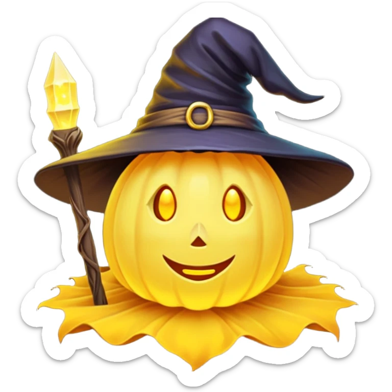 witch stuff yellow sticker