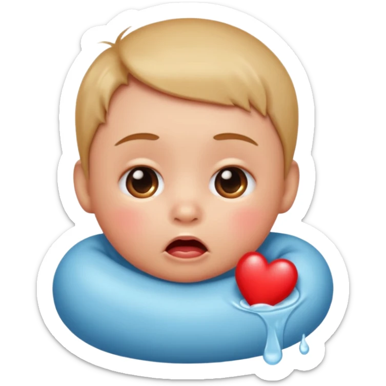 Please make an iPhone version of the baby emoticon that hurts because of the fever sticker