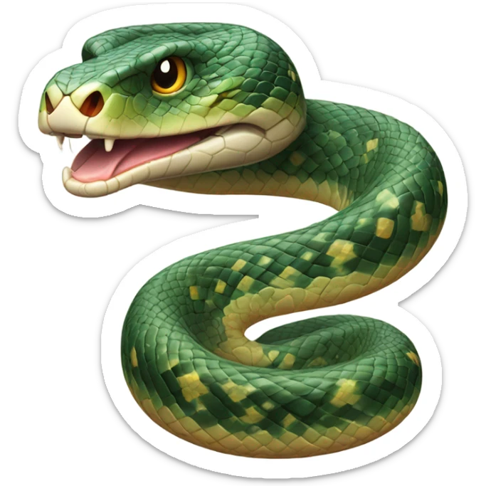 Realistic snake sticker