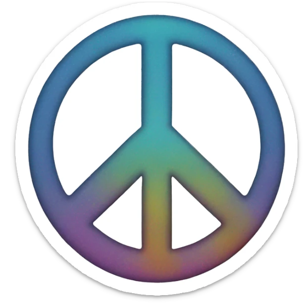 Peace sign sticker