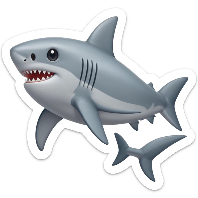 Little shark sticker