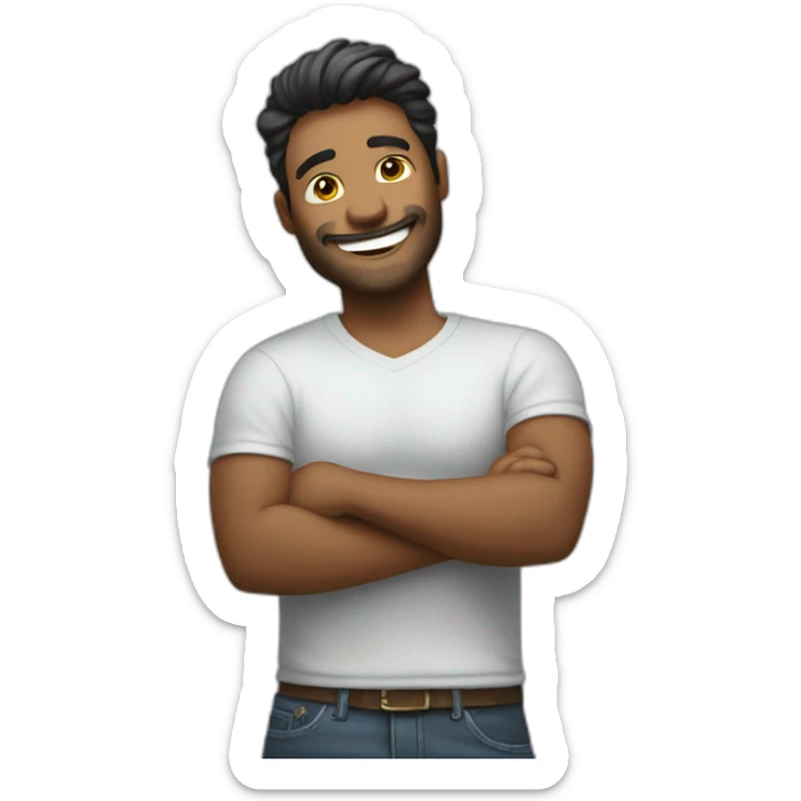 hombre saltando feliz mucho money dinero sticker