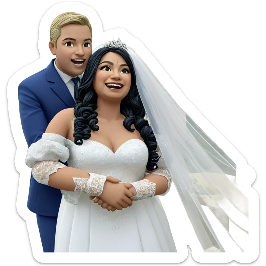 wedding bliss in the garden sticker
