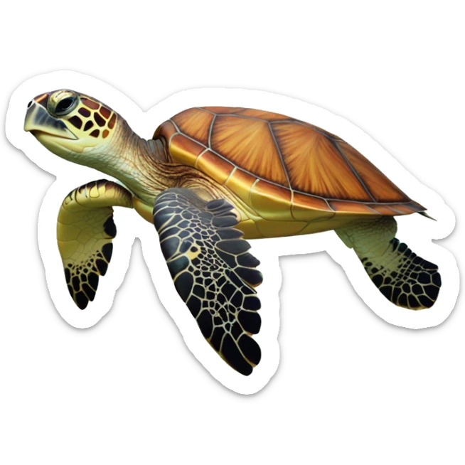 Sea turtle sticker