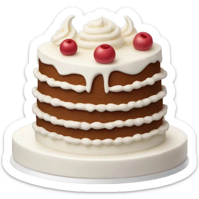 cake with vanilla  sticker