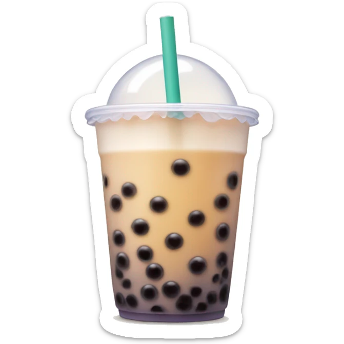 Bubble tea sticker