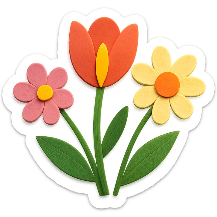 springtime flowers sticker